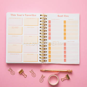 Hard Cover Daily, Weekly, and Monthly Organizer Planner Notebook